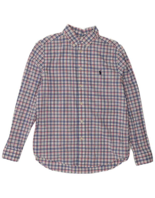 Ralph Lauren Camisa Niño 14-15 Años Grande Cuadros Multicolor Algodón