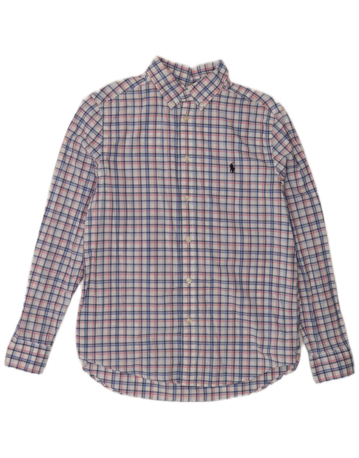 Ralph Lauren Camisa Niño 14-15 Años Grande Cuadros Multicolor Algodón
