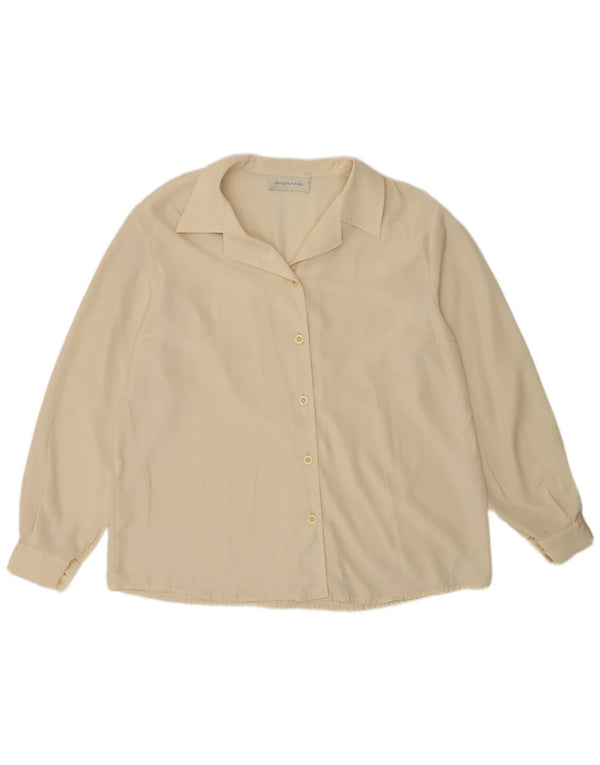Blusa vintage para mujer IT 47 XL Off White