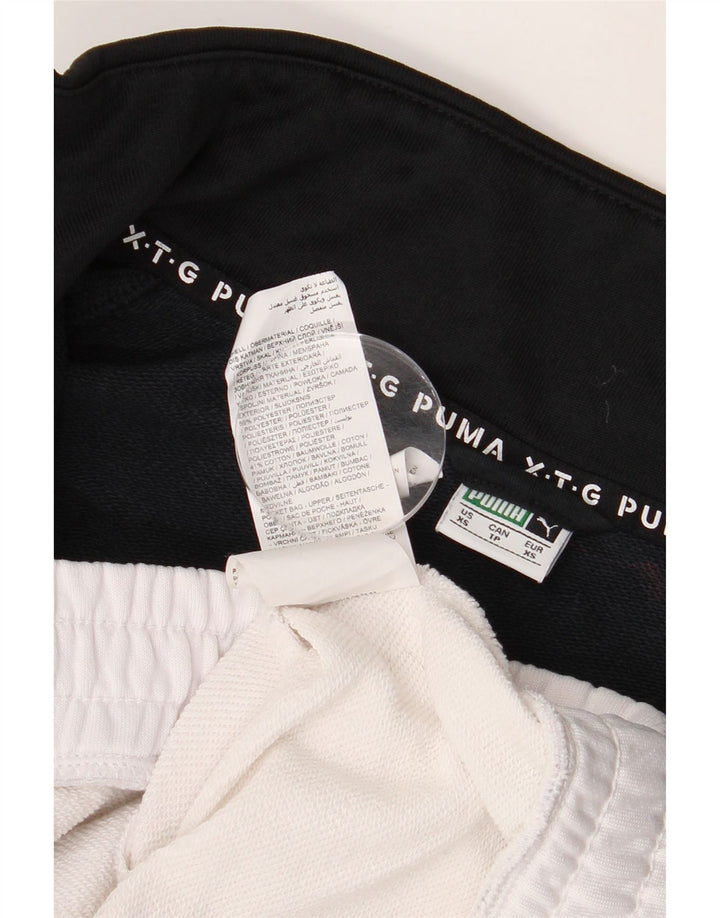 Puma Chaqueta de chándal corta extragrande para mujer UK 6 XS Black Colourblock