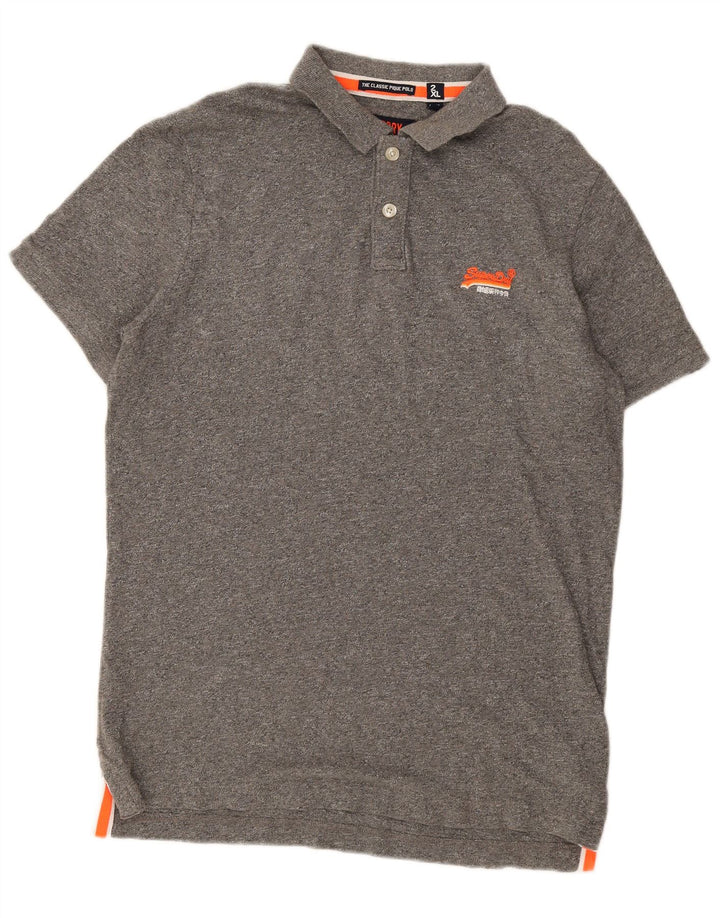 Superdry Polo para hombre 2XL Algodón gris
