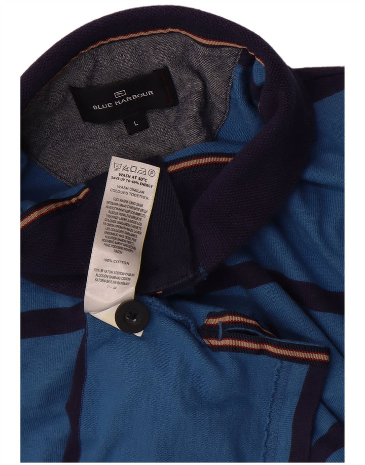 Marks & Spencer Hombre Azul Harbor Sudadera Jumper Grande Rayas Azules
