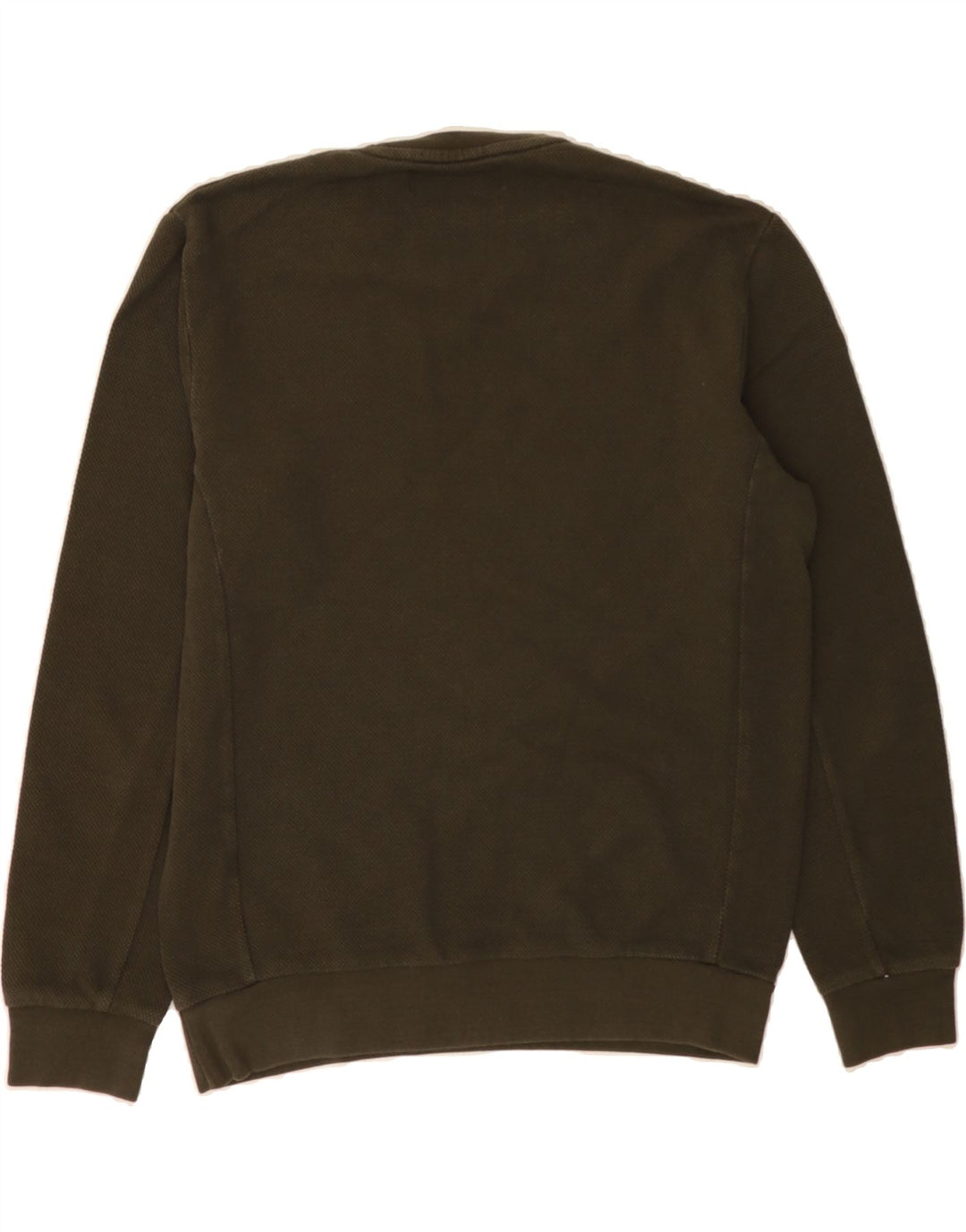 ZARA Mens Sweatshirt Jumper Medium Khaki Cotton Vintage Zara and Second-Hand Zara from Messina Hembry 