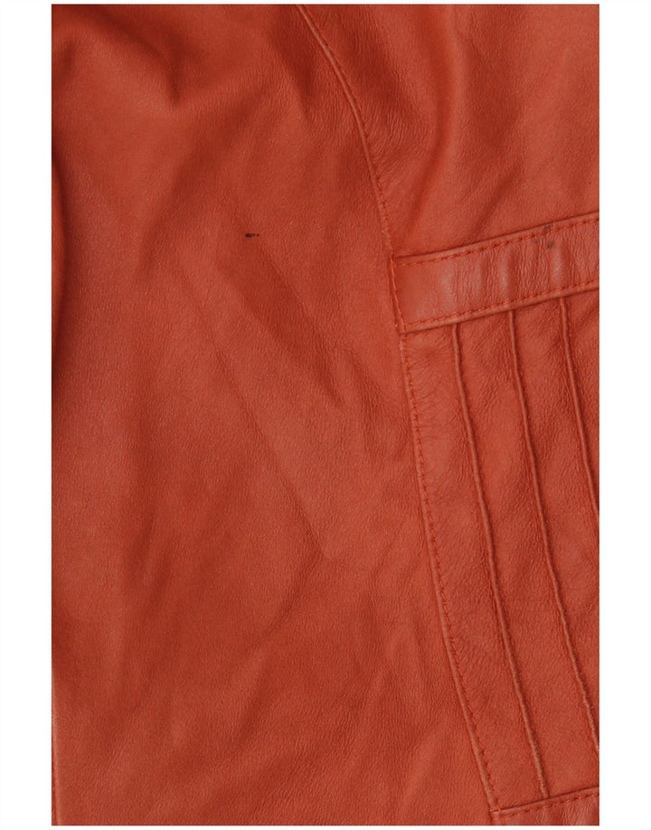 ELEGANCE PARIS Chaqueta tipo blazer de 2 botones para mujer UK 20 2XL Cuero marrón