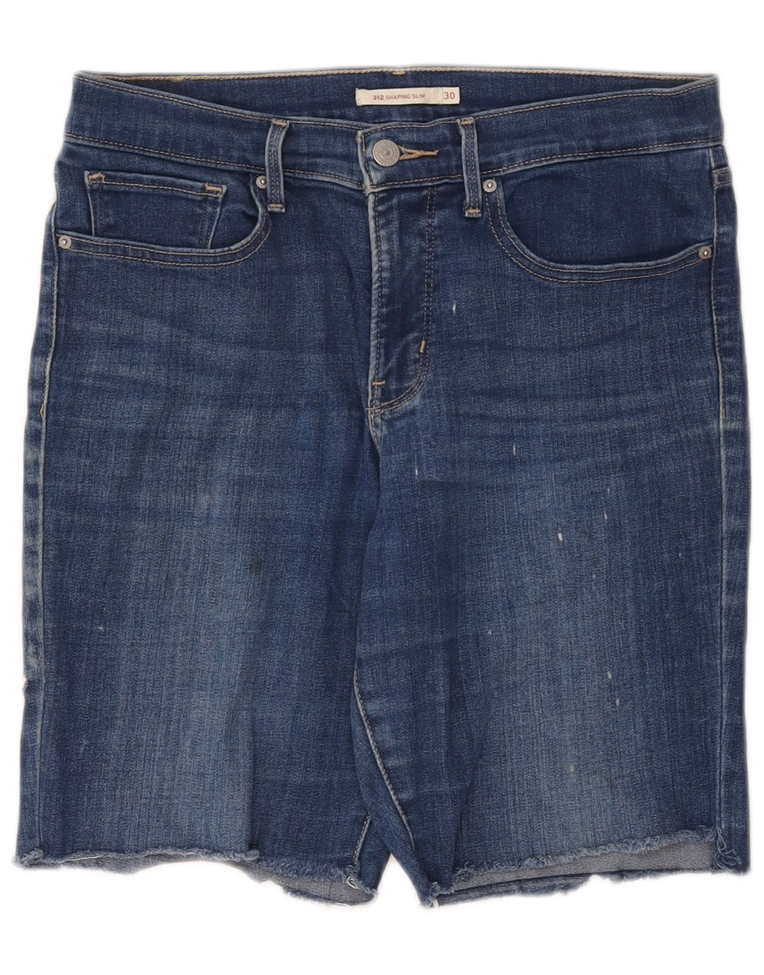 Levi's Mujer 312 Shorts Vaqueros W30 Algodón Azul Medio