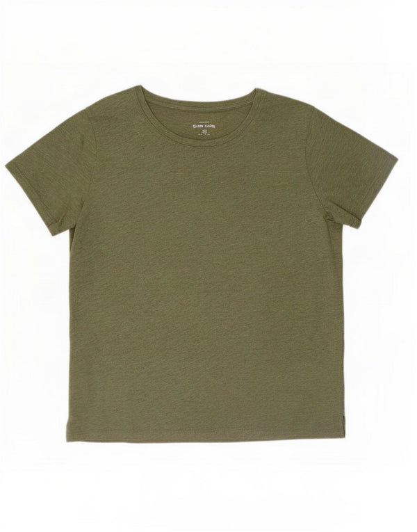 Eddie Bauer Camiseta Hombre Top 2XL Algodón Verde