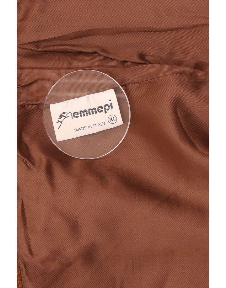 Chaqueta utilitaria de gamuza vintage para hombre UK 42 XL Marrón