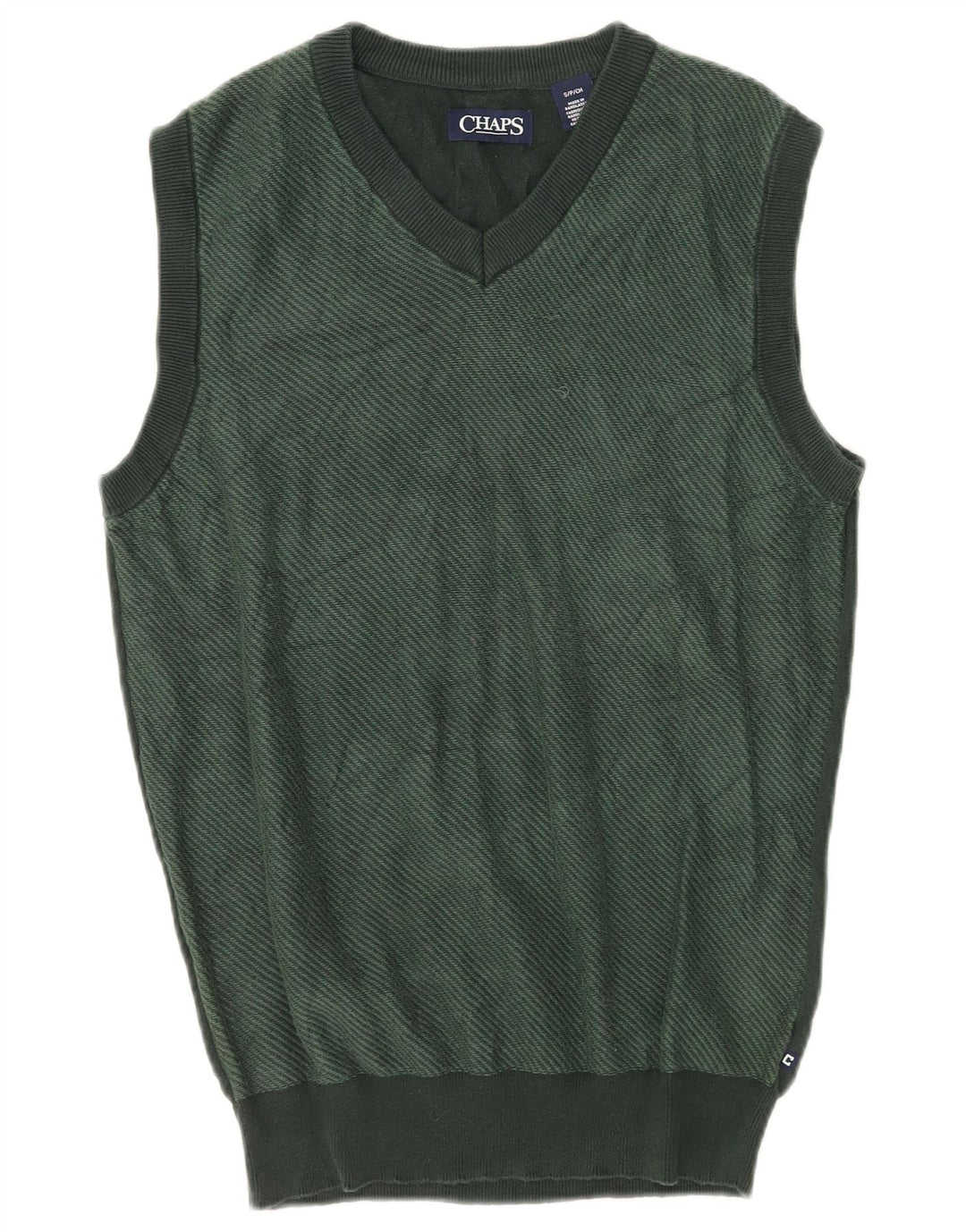 Chaps Mens Chaleco Tank Top Pequeño Algodón Verde