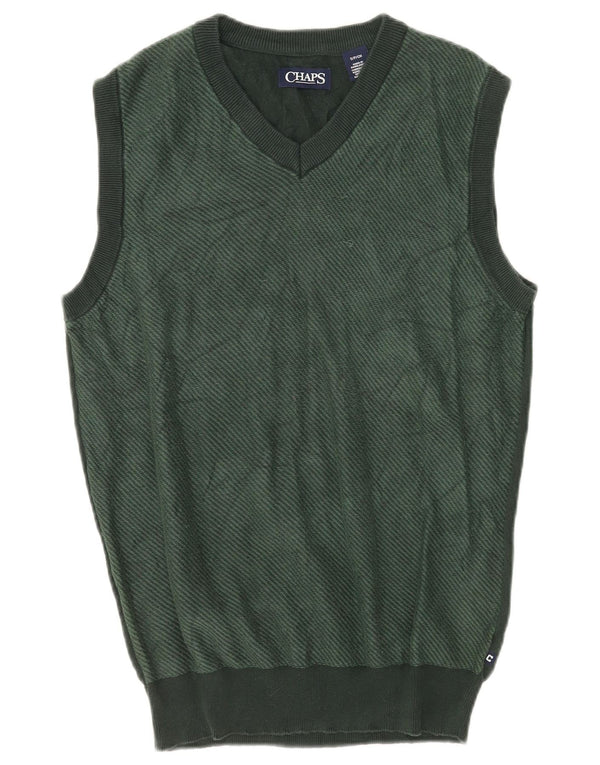 Chaps Mens Chaleco Tank Top Pequeño Algodón Verde