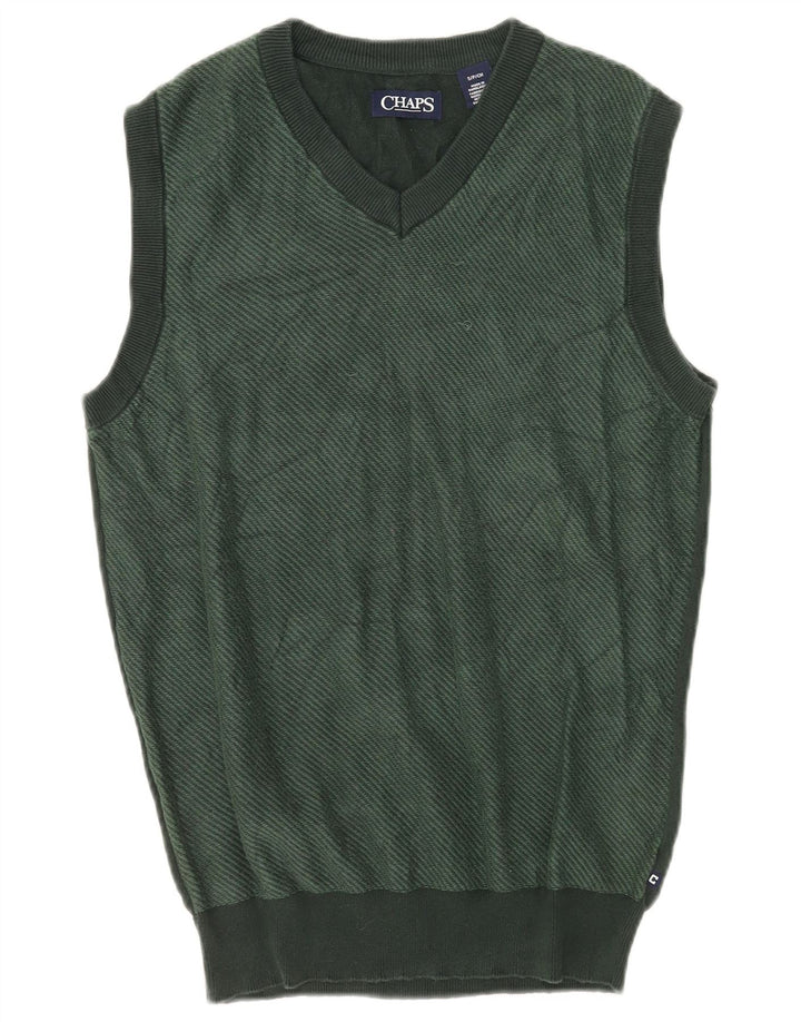 Chaps Mens Chaleco Tank Top Pequeño Algodón Verde