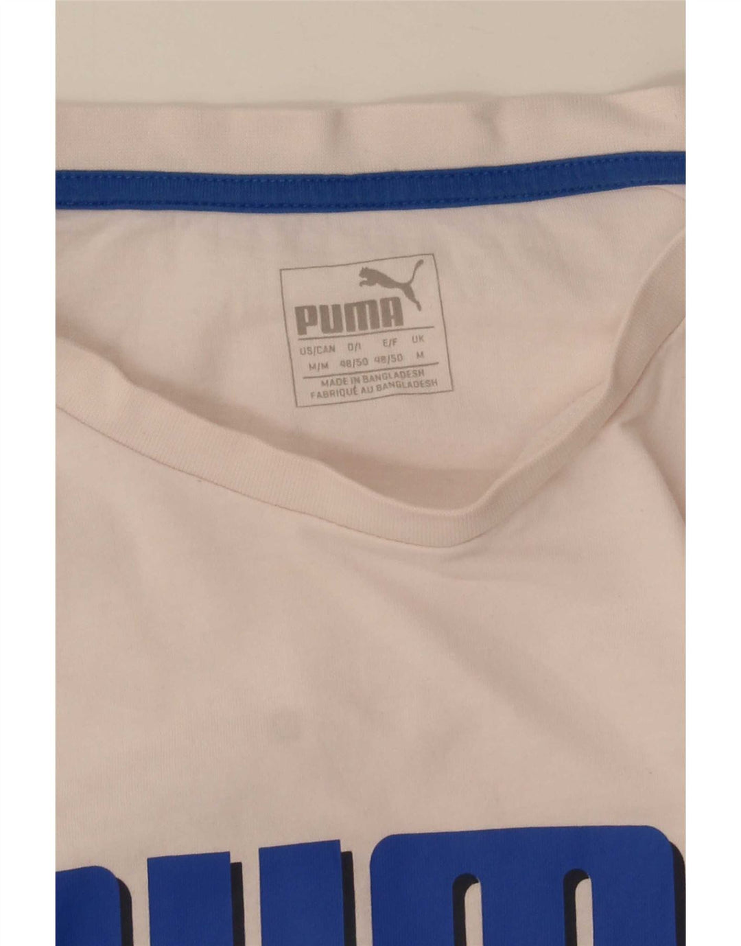 Puma Hombre Camiseta Gráfica Top Medium Blanco