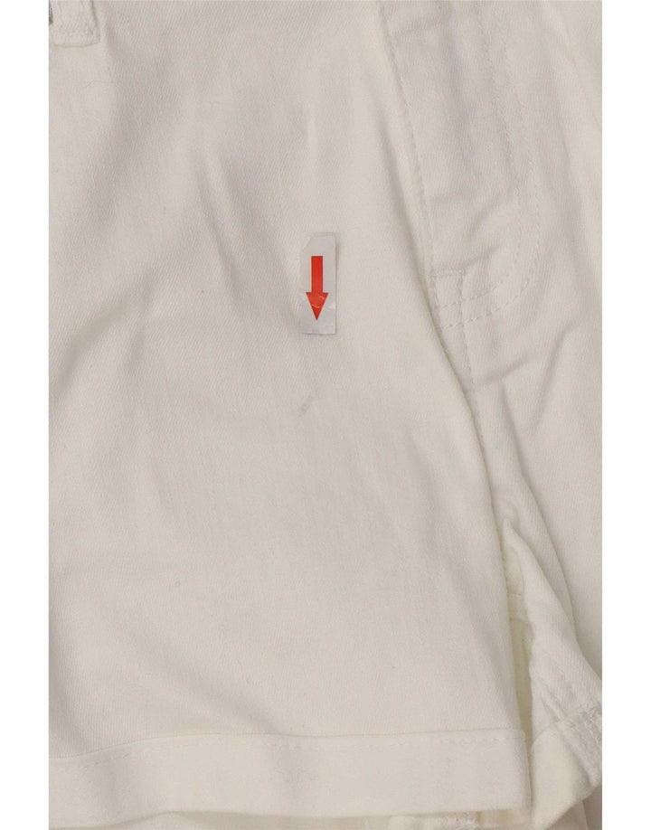 Oasis Shorts vaqueros para mujer UK 14 Medium W30 White