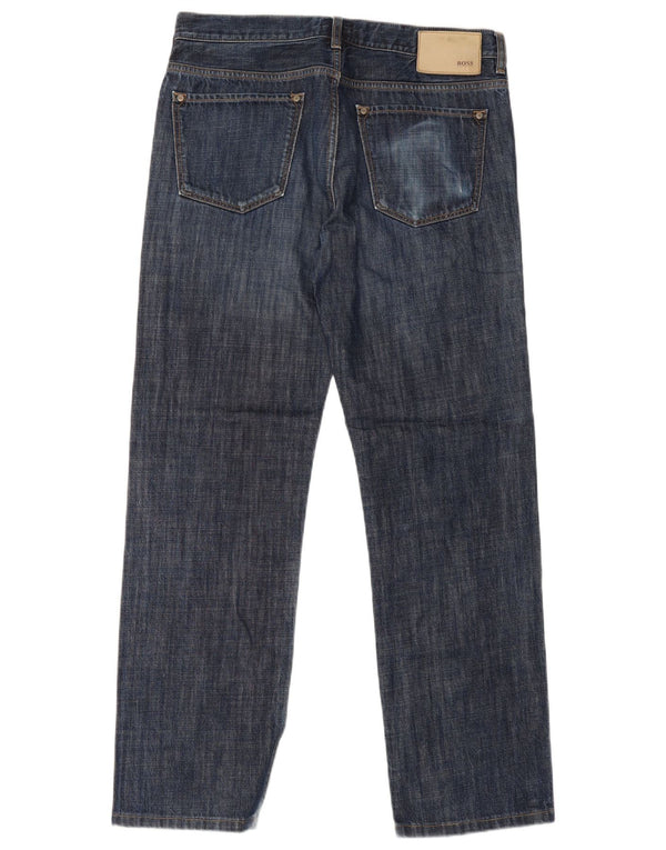 Vaqueros Hugo Boss Hombre Rectos W34 L31 Algodón Azul