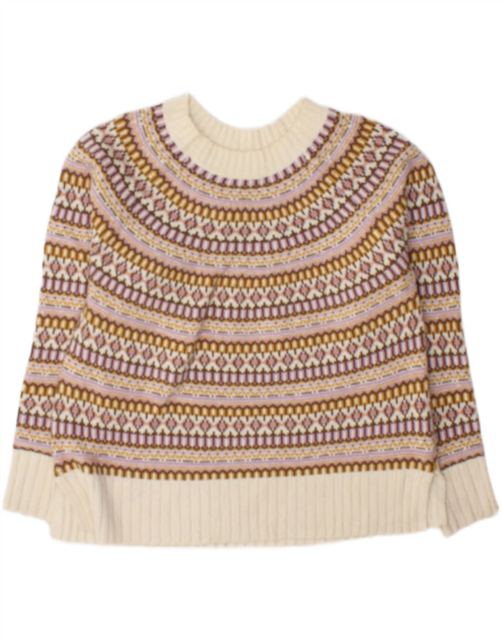 Fat Face - Jersey para mujer con cuello barco, talla 40, talla M, multicolor
