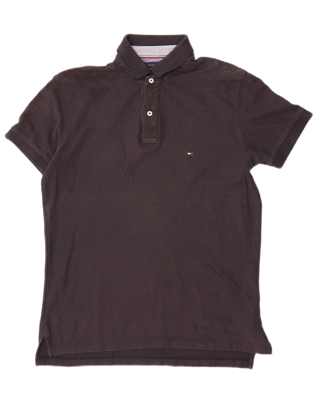Tommy Hilfiger Polo de corte regular para hombre de algodón azul marino medio