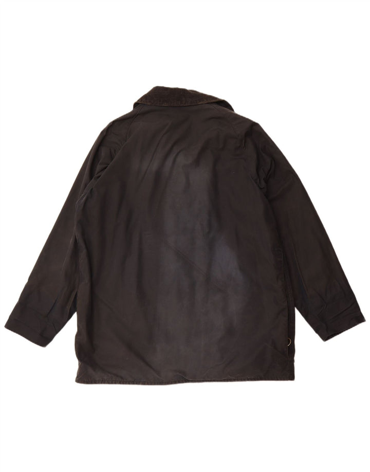 Barbour Chaqueta de algodón encerado Beaufort para hombre Reino Unido 44 Grande Algodón negro