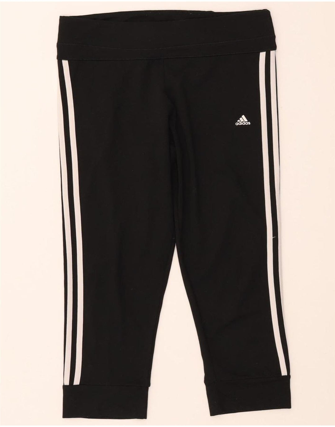 ADIDAS Mujer Climalite Chándal Pantalones Joggers UK 12/14 Mediano Negro
