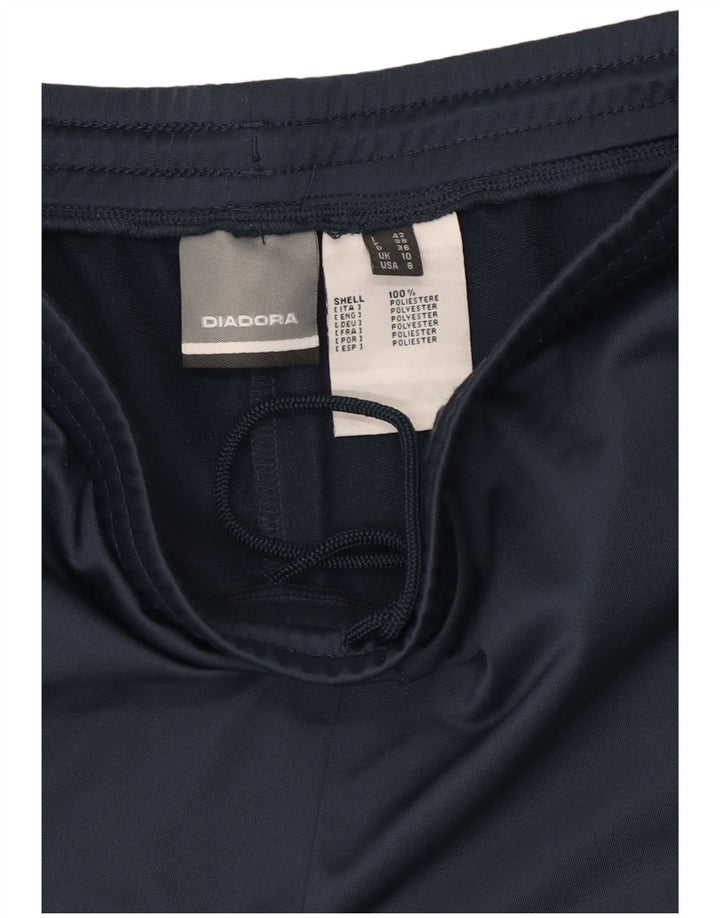 Diadora Pantalones de chándal para mujer UK 40 Small Azul marino Poliéster
