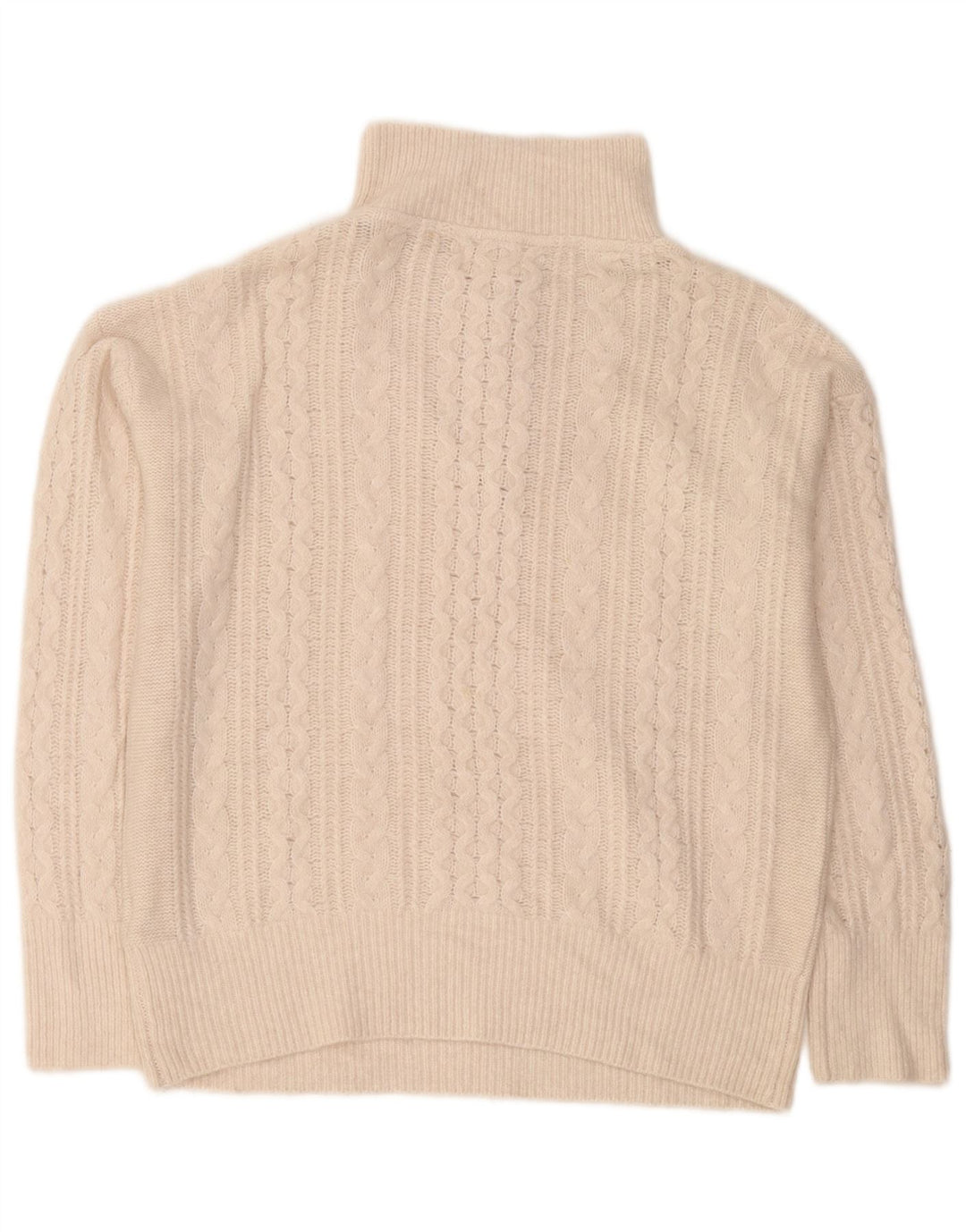 Fat Face Jersey extragrande con cuello y cremallera para mujer UK 40 Medium Off White