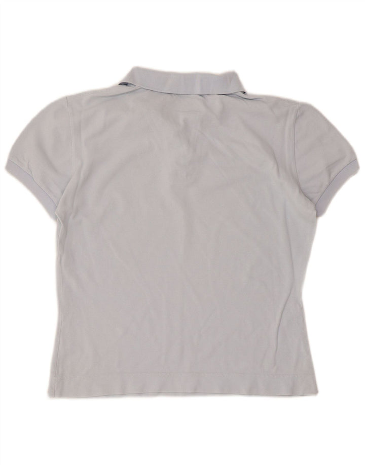Polo corto Lacoste para mujer talla 44 algodón azul grande