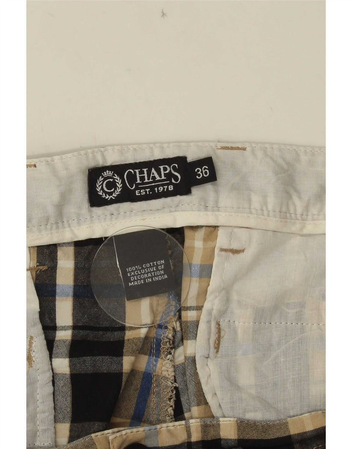Chaps Pantalones cortos chinos para hombre W36 Algodón a cuadros multicolor grande