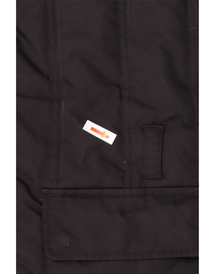Tommy Hilfiger Chaqueta acolchada para mujer UK 46 Large Nylon negro