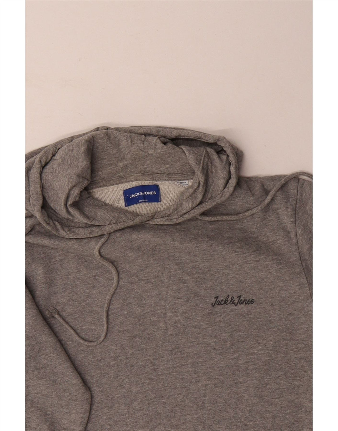 JACK & JONES Hombre Jersey con capucha de algodón moteado gris medio