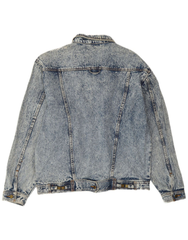 VINTAGE Chaqueta vaquera para hombre Reino Unido 42 XL Azul