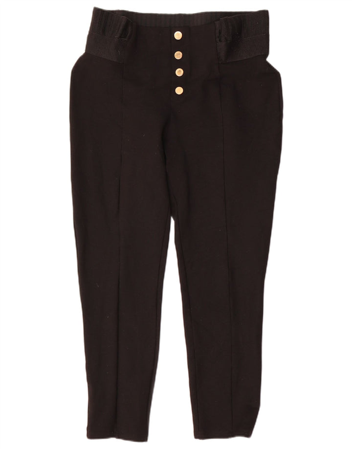 Zara Mujer Pantalón Capri Slim XL W36 L24 Negro