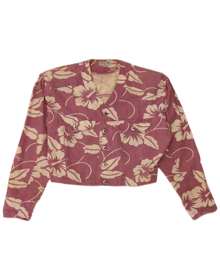 STREET ONE Chaqueta corta para mujer EU 36 Algodón floral rosa pequeño