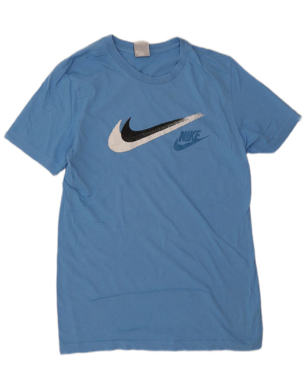 Nike - Camiseta gráfica para hombre, talla pequeña, algodón azul