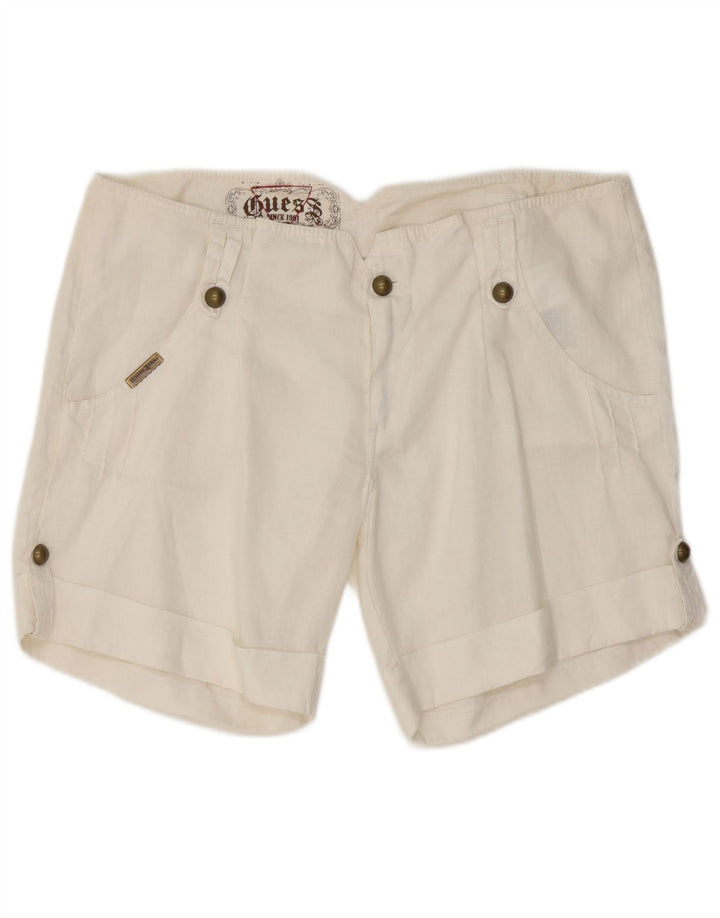Guess Shorts Casuales Mujer W31 Medium White Ramie