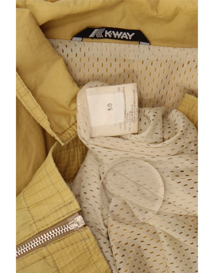 K-Way Chaqueta Bomber para Hombre IT 50 Grande Algodón Amarillo
