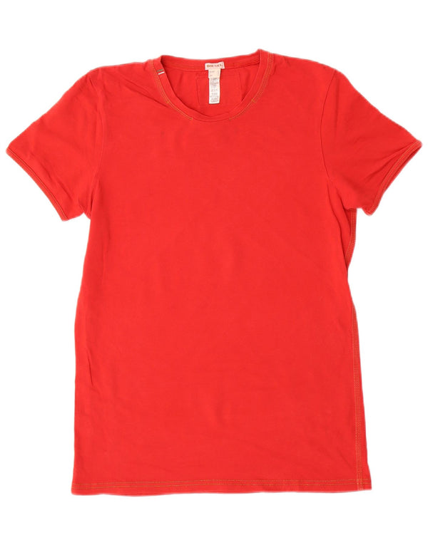 DIESEL Camiseta para mujer Top UK 10 Small Red Cotton