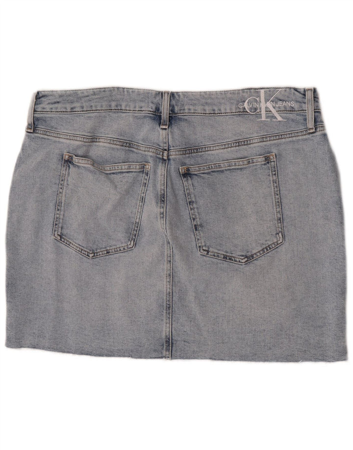 Minifalda vaquera Calvin Klein para mujer W36 L17 azul