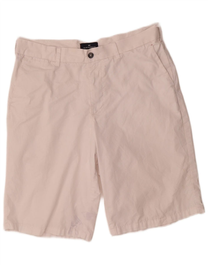Marks & Spencer Pantalones cortos chinos Blue Harbor para hombre W34 Algodón blanco grande