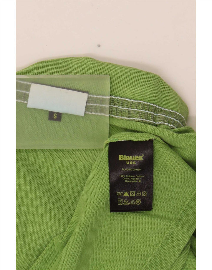 Blauer Polo Hombre Pequeño Algodón Verde