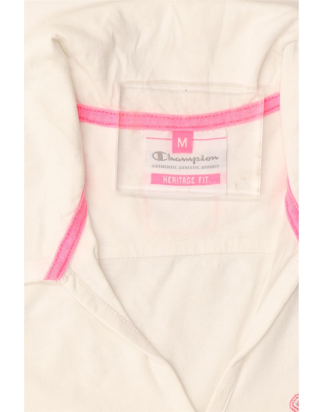 CHAMPION Polo Heritage Fit para mujer UK 12 Medium White