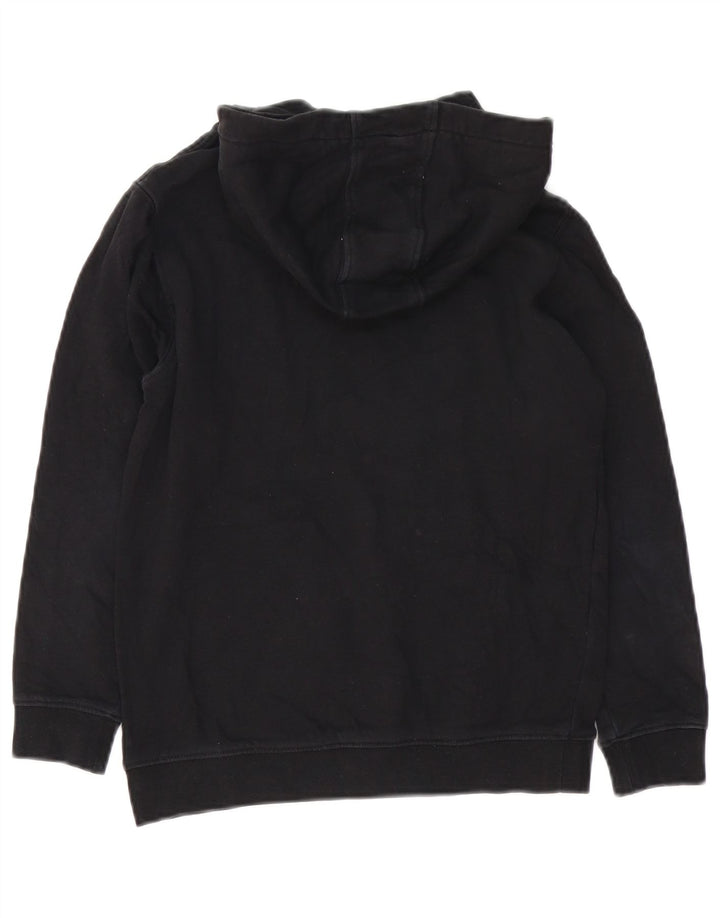 Vans - Sudadera con capucha para niño, diseño gráfico, 8-9 años, talla pequeña, negro