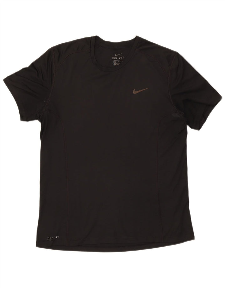 Camiseta Nike Dri Fit para hombre, talla mediana, negra