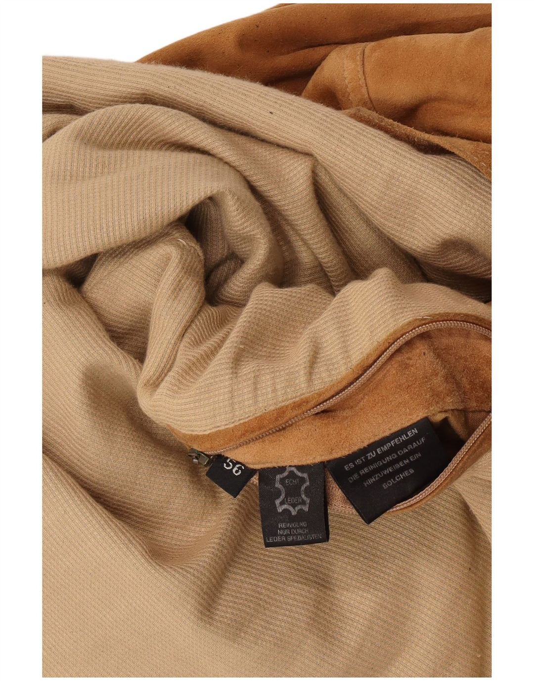 Christian Berg Chaqueta bomber de ante para hombre IT 56 3XL Cuero marrón
