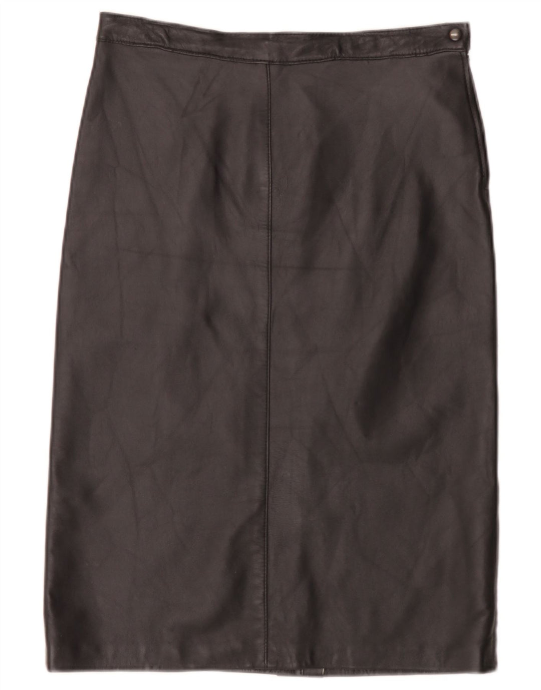 Falda de cuero vintage para mujer W30 Medio Negro