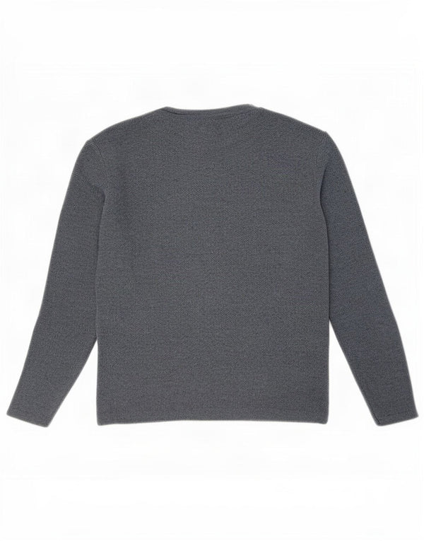 Zara Mujer Blusa Top UK 10 Small Azul Moteado