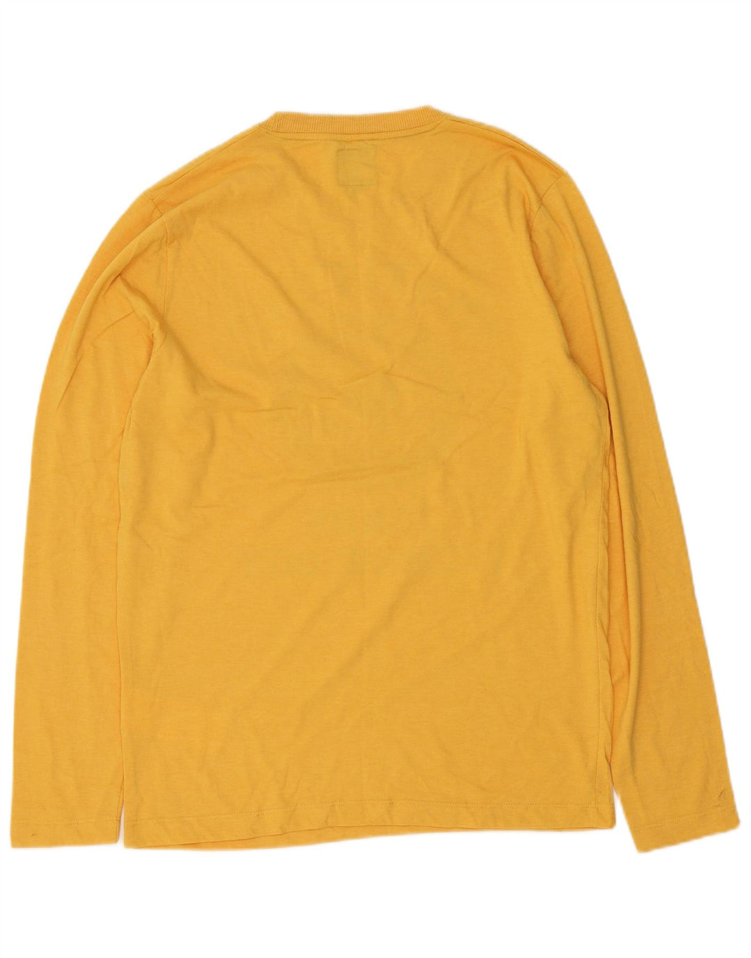 Jack & Jones Hombre Top Gráfico Manga Larga Algodón Amarillo Medio