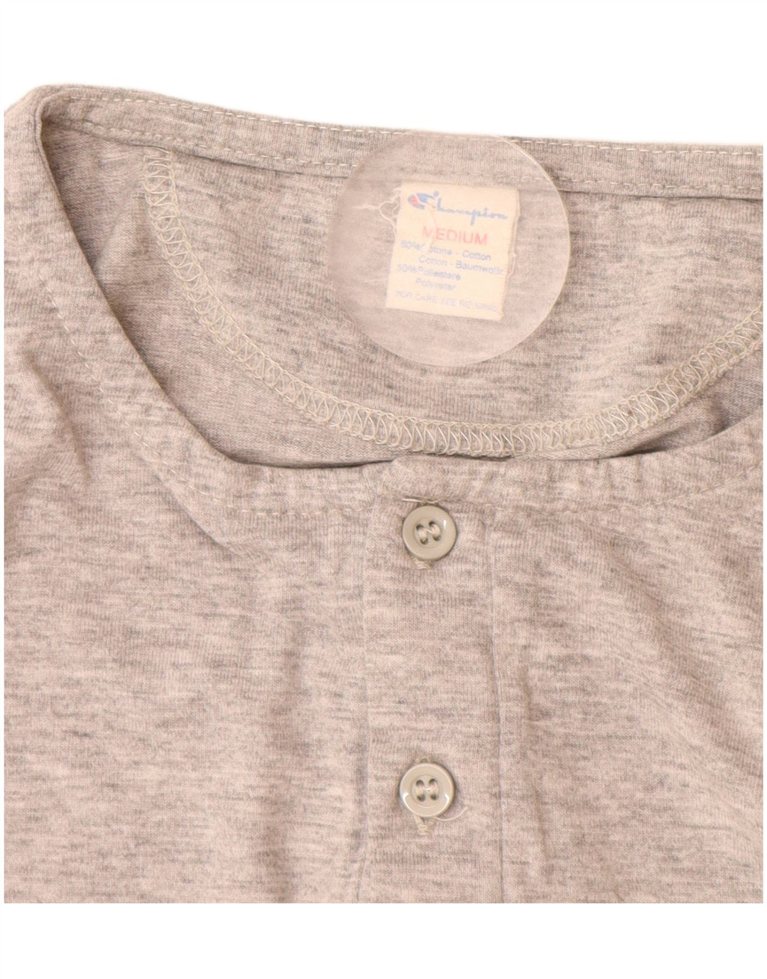 CHAMPION Camiseta Hombre Top Algodón Gris Medio