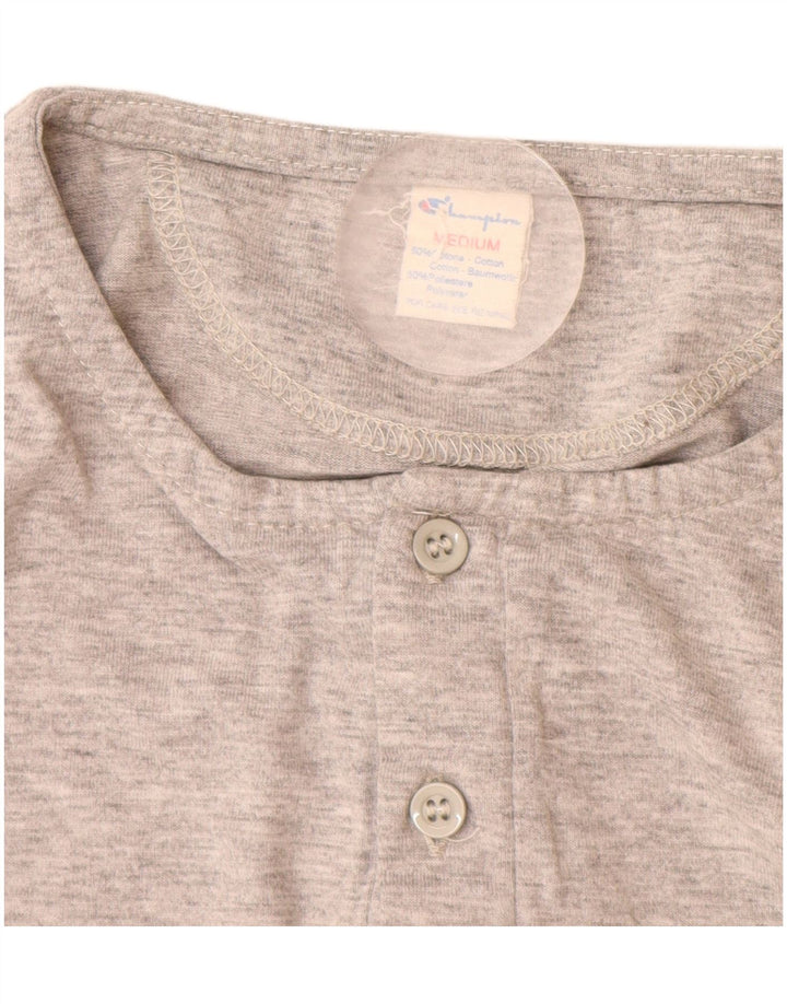 CHAMPION Camiseta Hombre Top Algodón Gris Medio