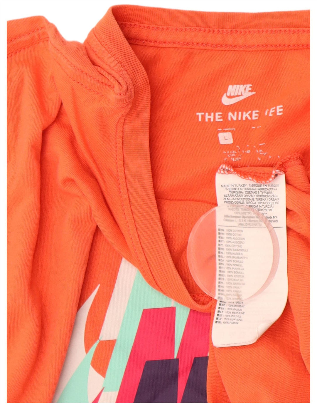 Nike Camiseta gráfica para hombre Top grande de algodón naranja