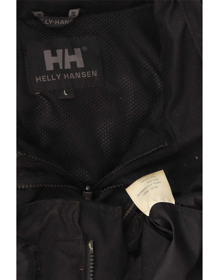 Helly Hansen Chaqueta cortavientos holgada para hombre Reino Unido 40 Grande Poliéster negro