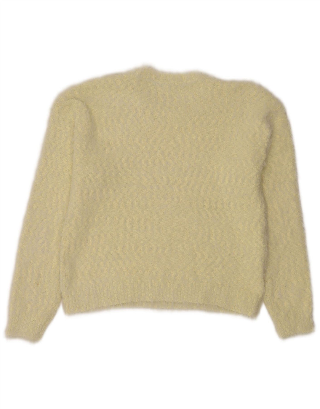 Marks & Spencer - Jersey de cuello redondo para mujer, talla 40, talla mediana, color amarillo moteado