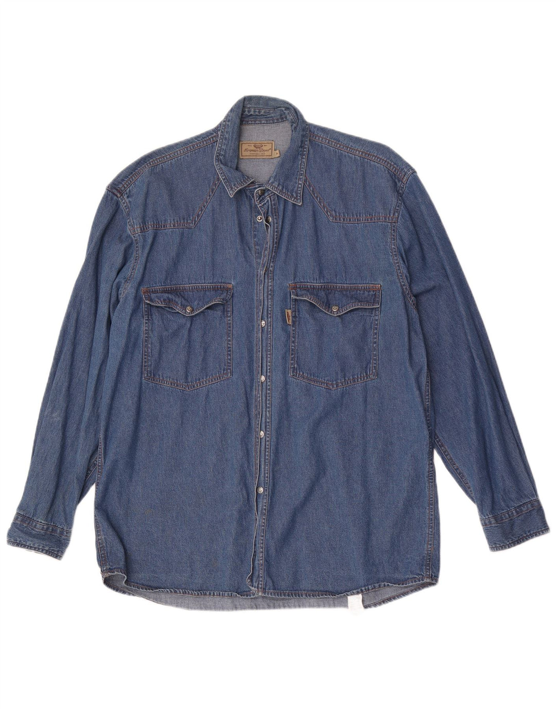 Camisa vaquera para hombre de European Project Algodón azul medio